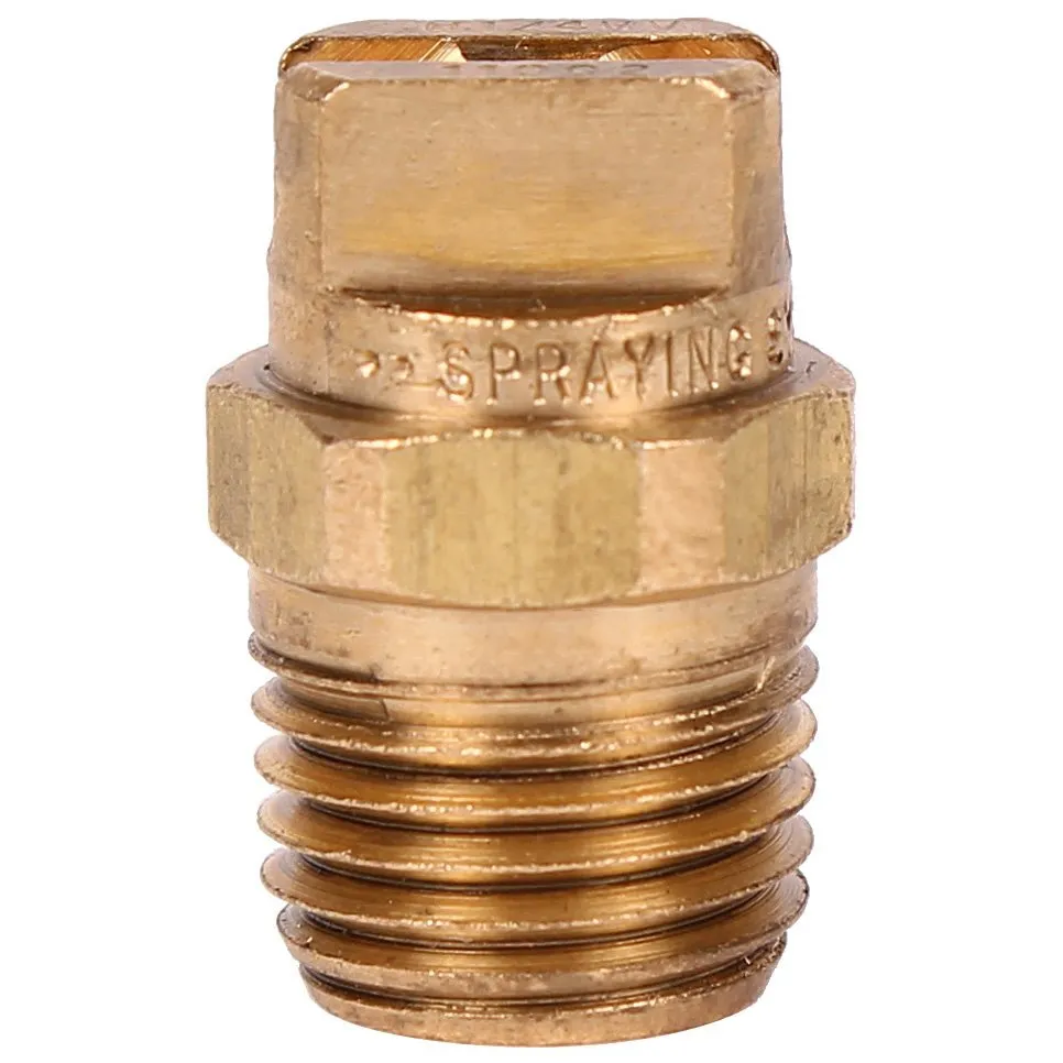 1/4" Brass 110° Universal V-Jet Spray Nozzle (#11002) for Heated Carpet Extractors - #02 Orifice