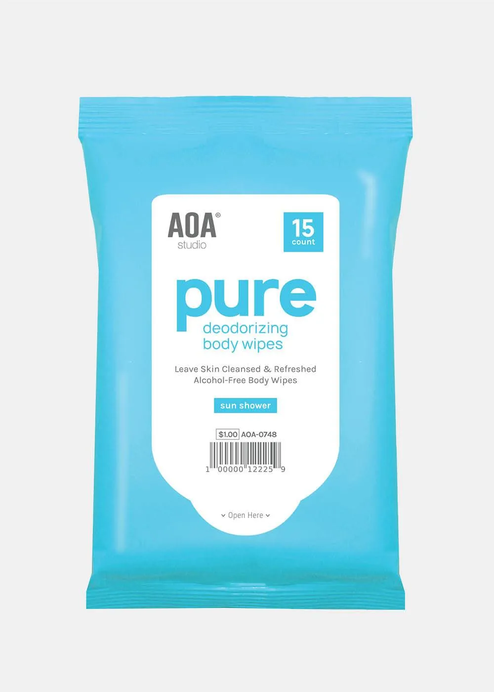 AOA Studio Body Refresher Deodorant Wipes