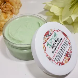 Apple Sage Whipped Sugar Body Scrub 8 oz