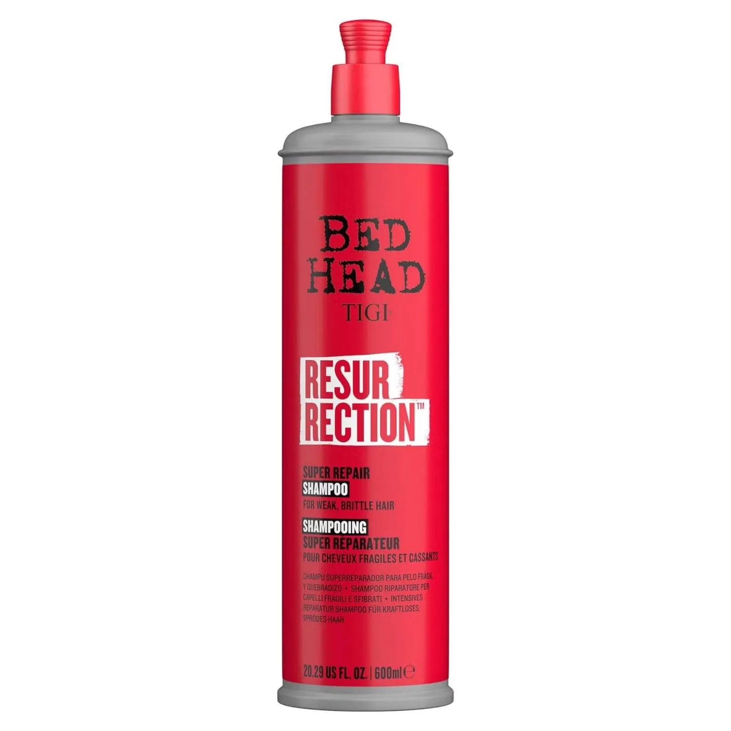 Bed Head by TIGI Super Repair Resurrection Shampoo for Damaged Hair, 400/600ml