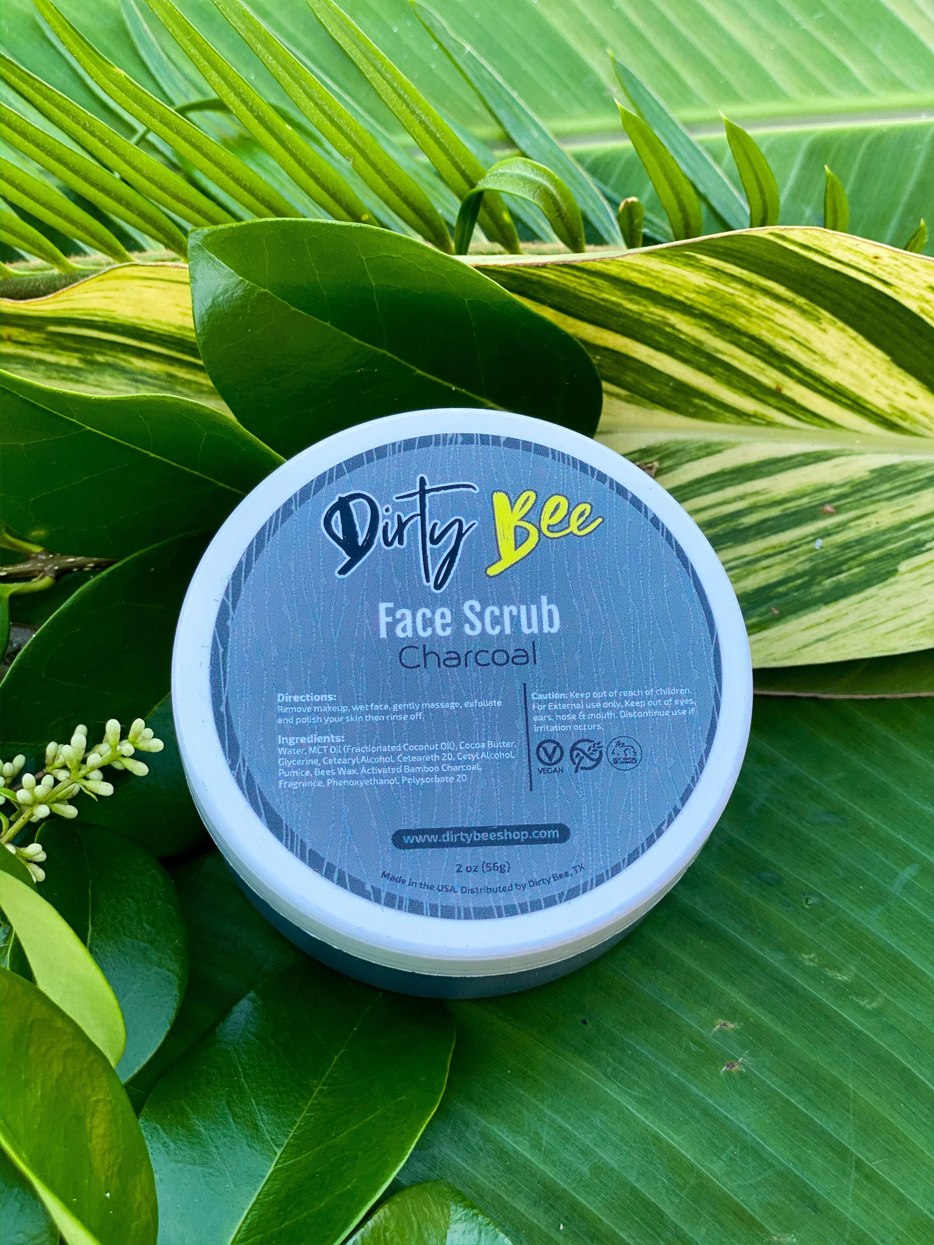 Charcoal Face Scrub - On Hand