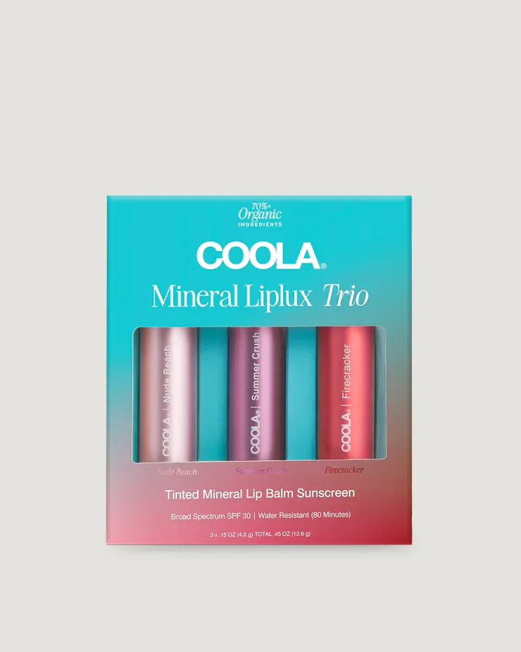 Coola Zinc Oxide Liplux® Sunscreen Trio