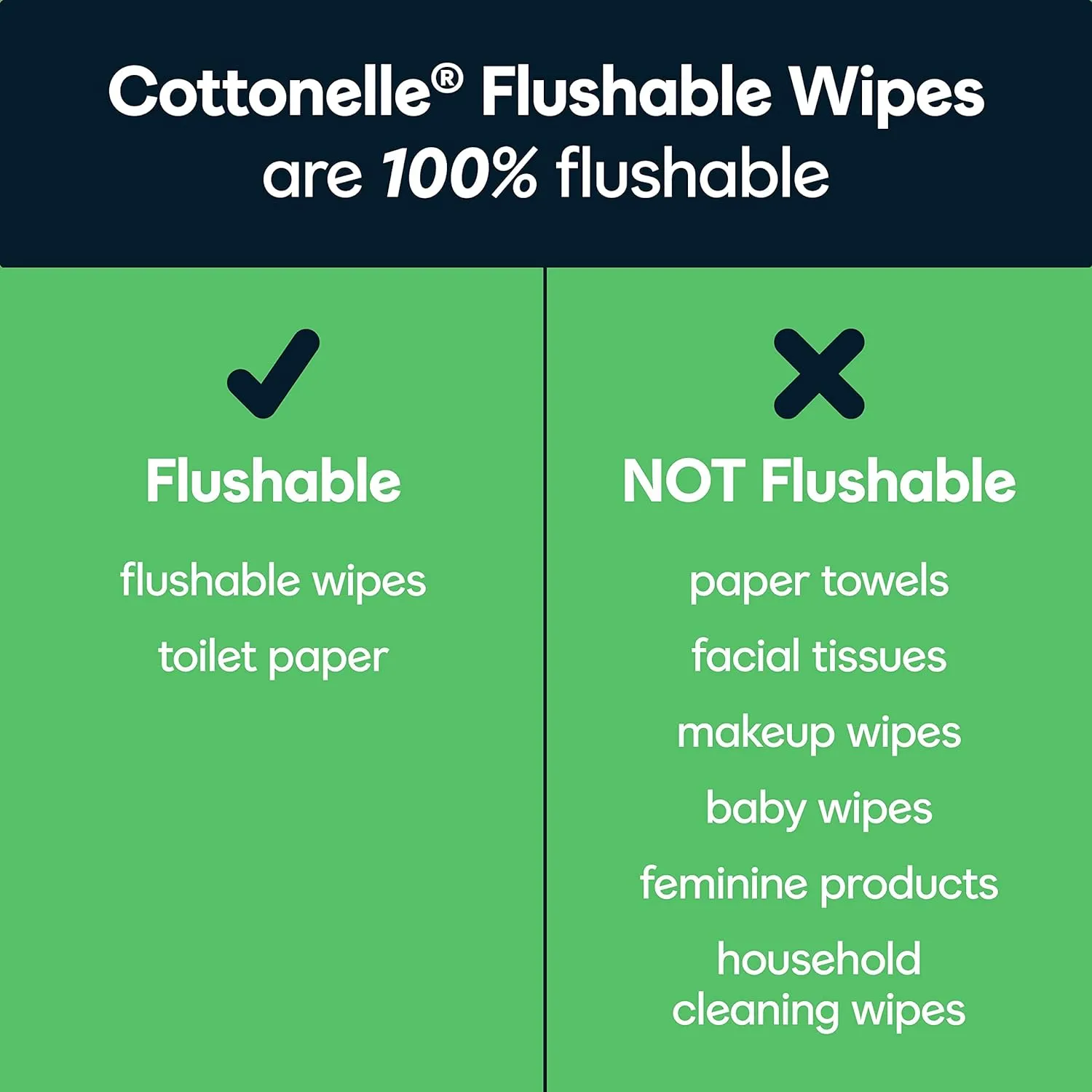 Cottonelle GentlePlus Flushable Wet Wipes with Aloe & Vitamin E (6 Packs of 42 Wipes)