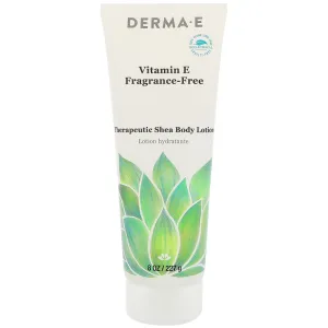 DERMA E - Vitamin E Fragrance-Free Therapeutic Shea Body Lotion - 8 fl. oz.(236 ml)