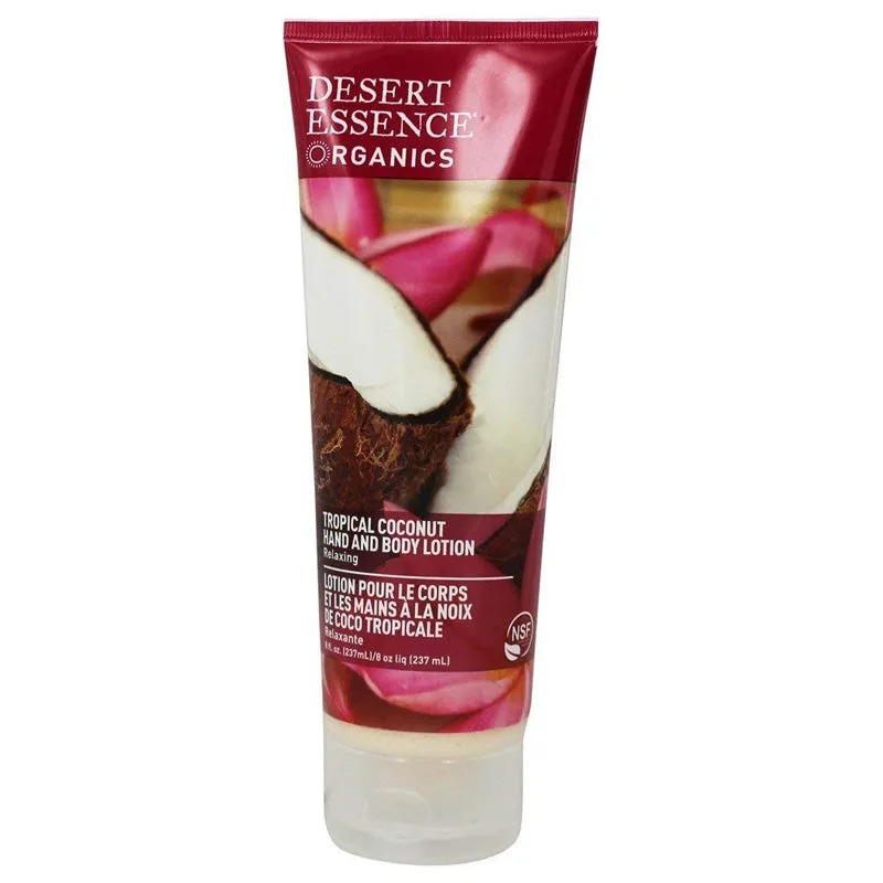 DESERT ESSENCE - Hand and Body Lotion Tropical Coconut - 8 fl. oz. (237 ml)