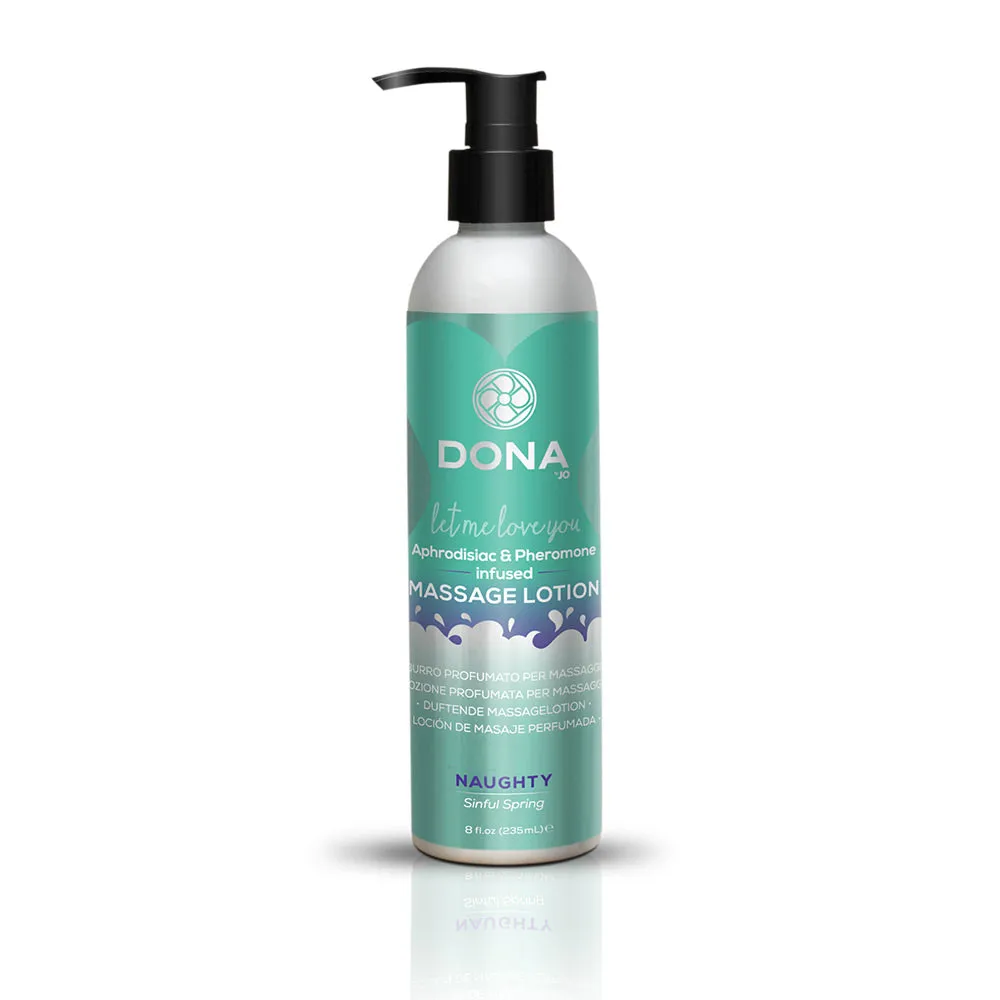 Dona Massage Lotion Naught Sinful Spring 8 Oz.