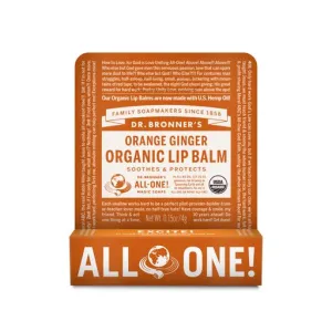 Dr. Bronners Organic Lip Balm - Orange Ginger - NEW