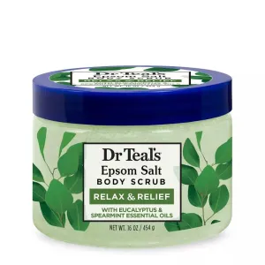 Dr. Teal's Epsom Salt Body Scrub Relax & Relief w/ Eucalyptus & Spearmint - 16 Oz