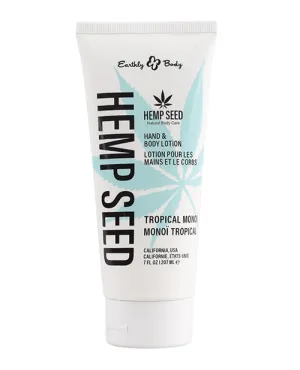 Earthly Body Hand & Body Lotion - 7oz Tube Tropical Monoi