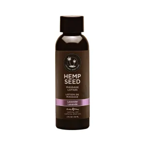 Earthly Body Hemp Seed Massage Lotion - 2 oz Lavender