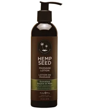 Earthly Body Hemp Seed Massage Lotion - 8 Oz Guava Lava