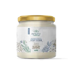 Infinity Naturals Refreshing  Body Scrub  Sea Salt & Peppermint  Essential Oil