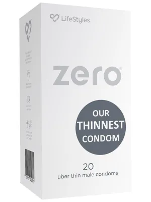 LifeStyles ZERO Uber Thin Condoms - 20 Pack