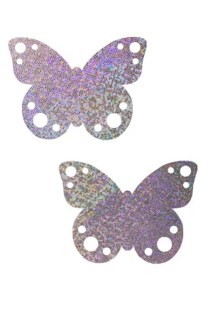 Lilac Holo Butterfly Pasties