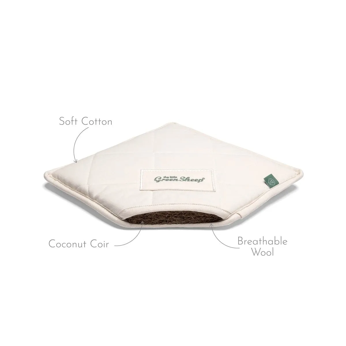 Little Green Sheep Natural Carrycot Mattress to fit Cybex (Priam)