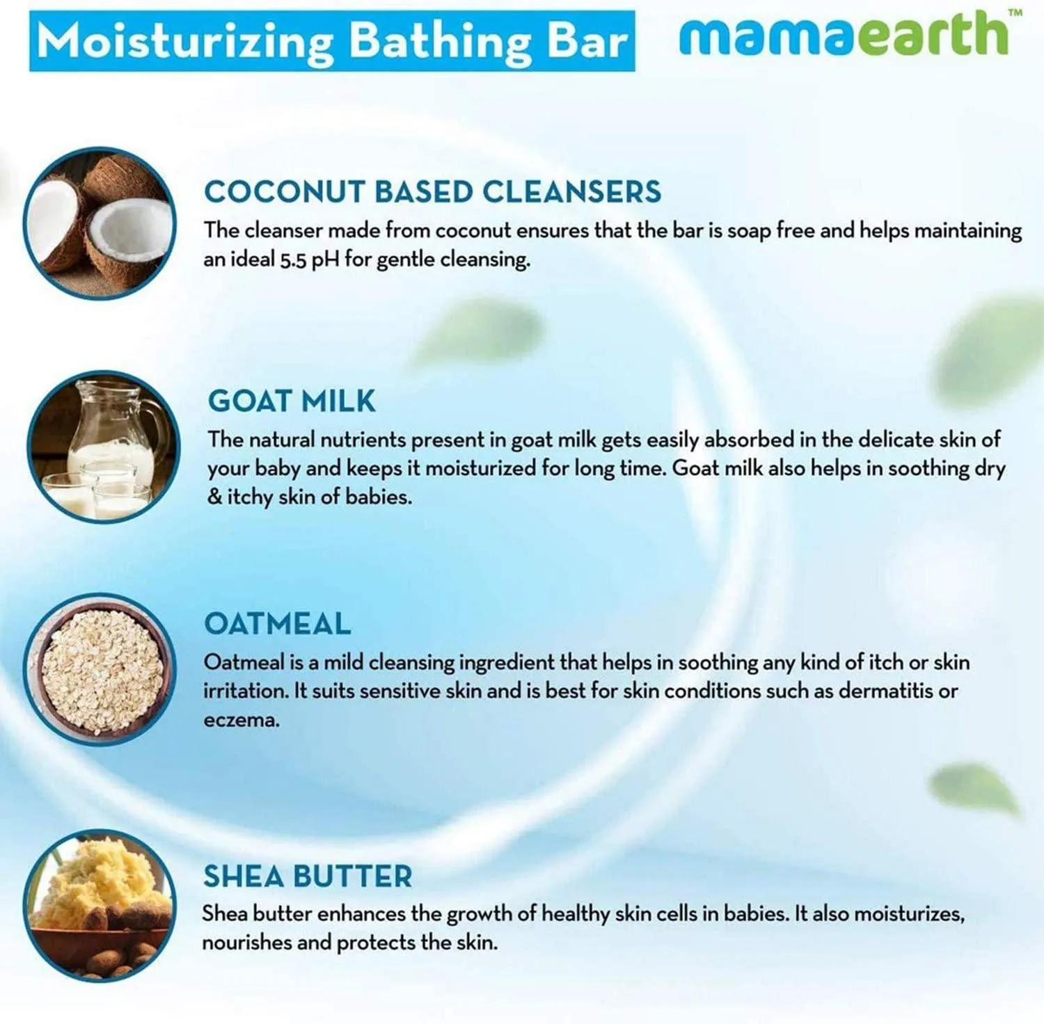 Mamaearth Baby Bath Soap Bar with Goat Milk 75g