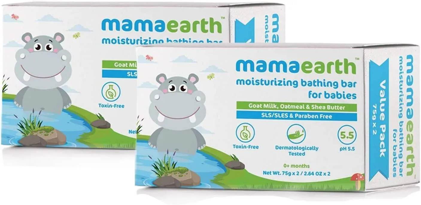 Mamaearth Baby Bath Soap Bar with Goat Milk 75g