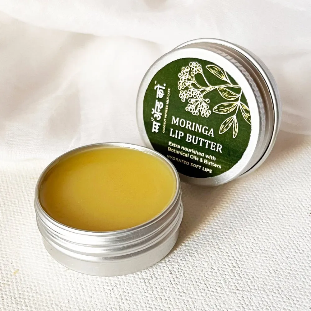 Moringa Lip Butter with Botanical Oils & Butters- 15g | AM & PM friendly