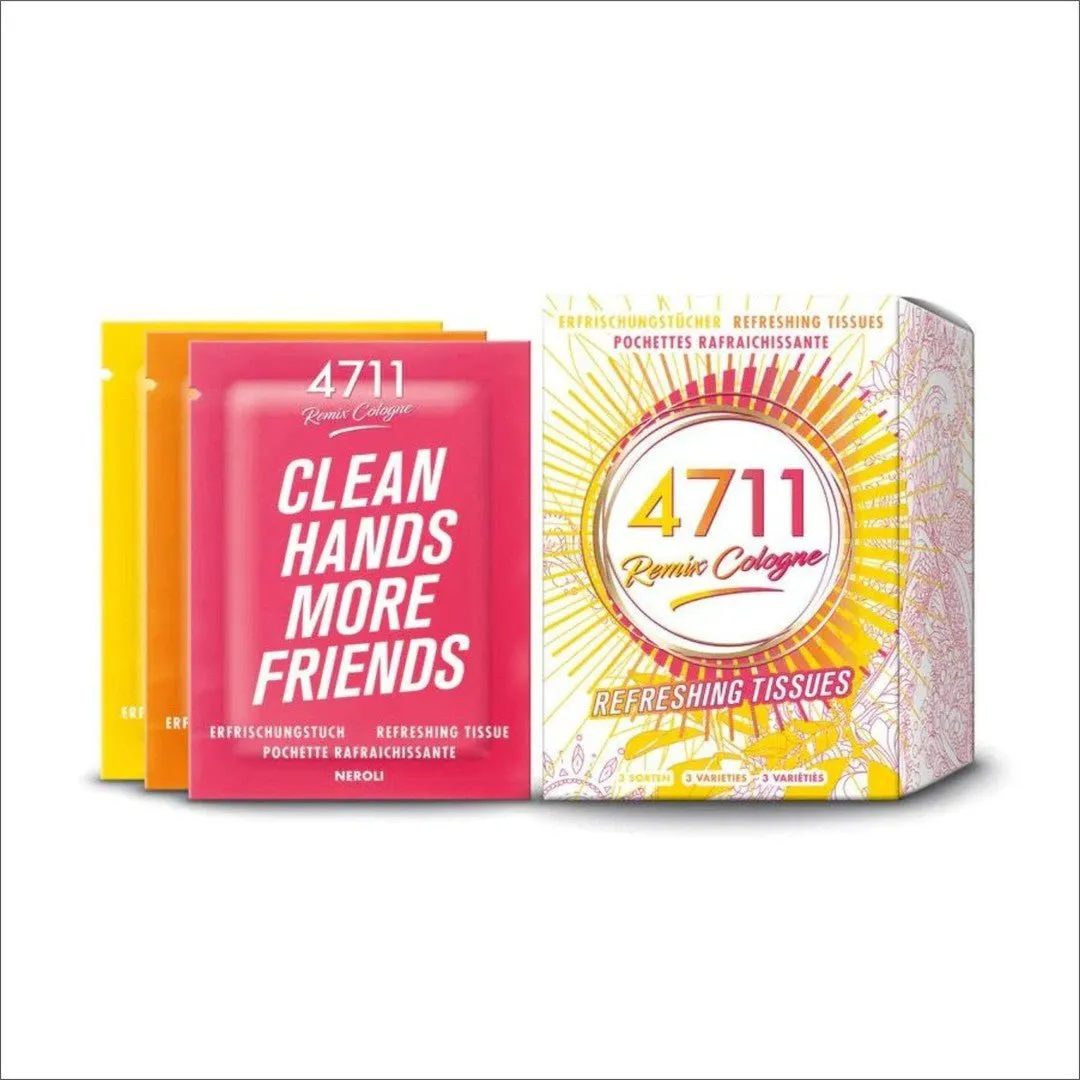 Mulhens 4711 Remix Cologne Refreshing Tissues 10 Pack