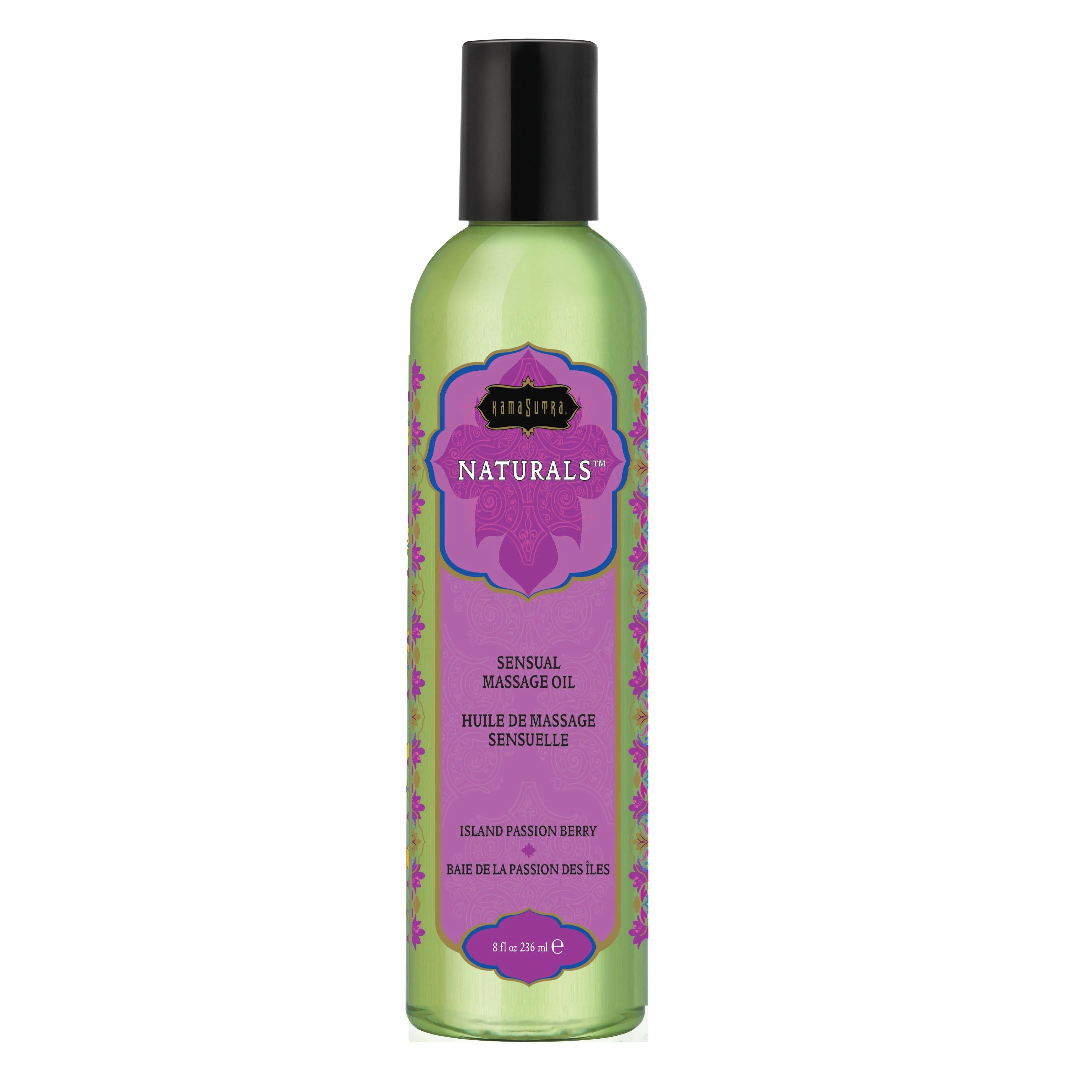 Naturals Massage Oil - Island Passion Berry - 8 Fl. Oz.