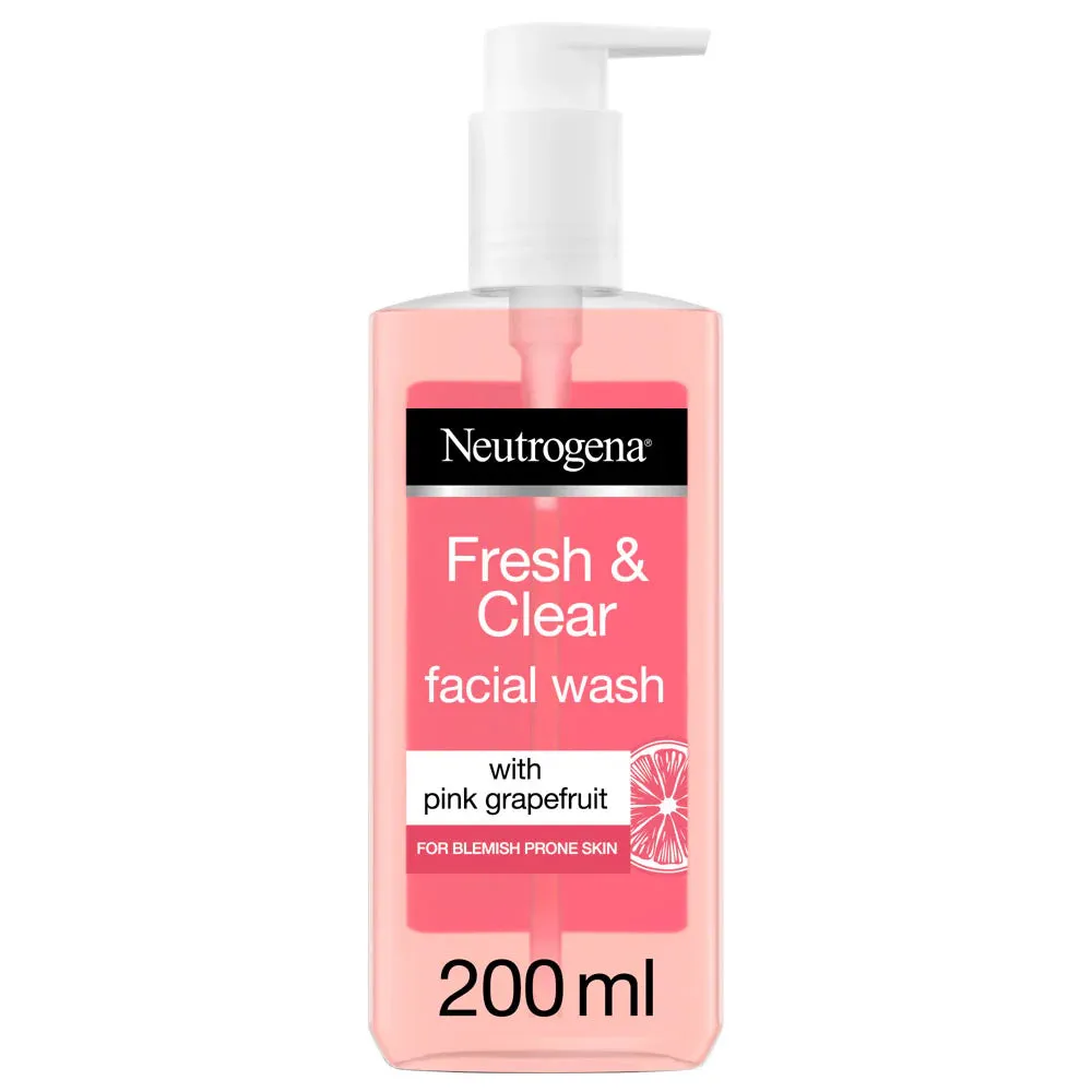 Neutrogena Fresh & Clear Pink Grapefruit Facial Wash - 200ml