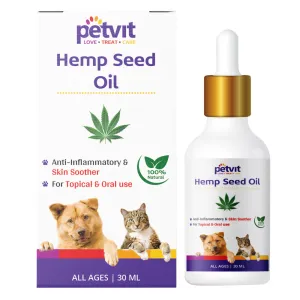 Petvit Hemp Seed Oil for Dogs and Cats (Limited Shelf Life)