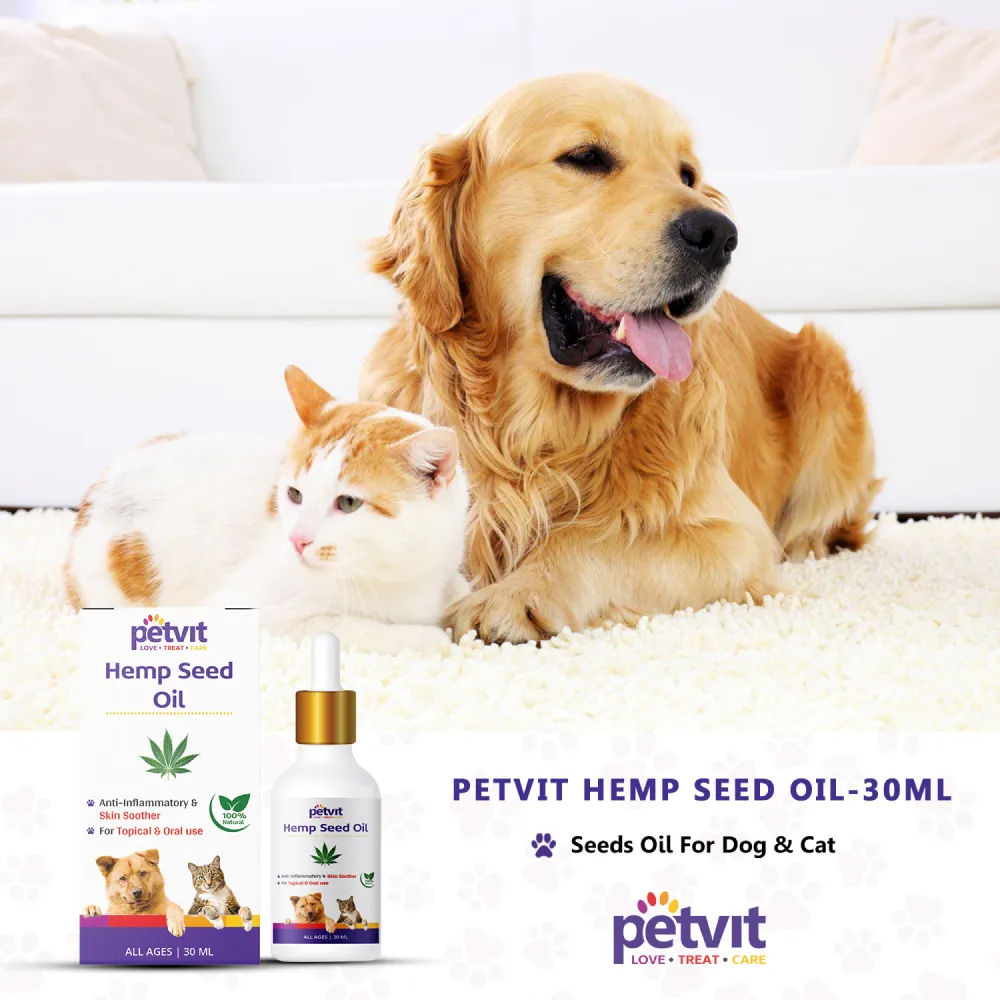 Petvit Hemp Seed Oil for Dogs and Cats (Limited Shelf Life)