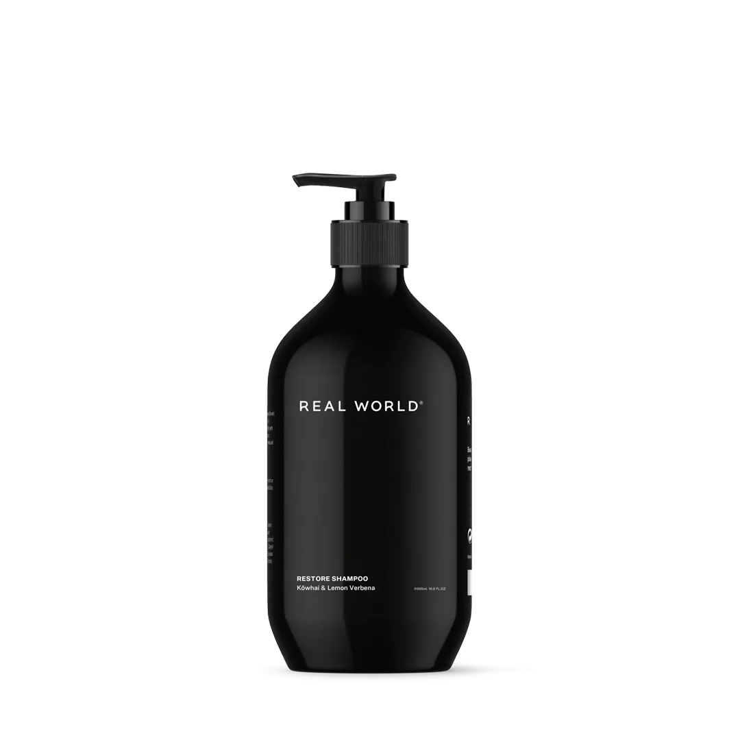 Real World Restore Shampoo - Kōwhai & Lemon Verbena 500ml