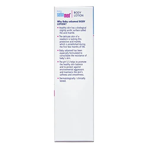 Sebamed Baby Body Lotion 50 ml|Ph 5.5|Camomile & Allantoin| Dermatalogically tested| Sensitive skin