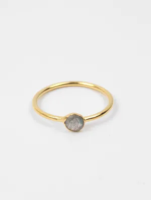 Solo Stacking Rings, Labradorite