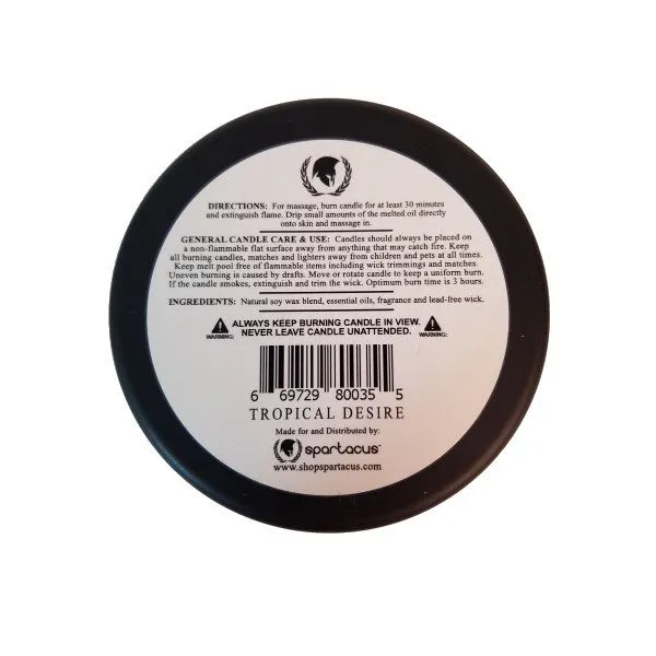 Spartacus Sensual Massage Candle - Tropical Desire