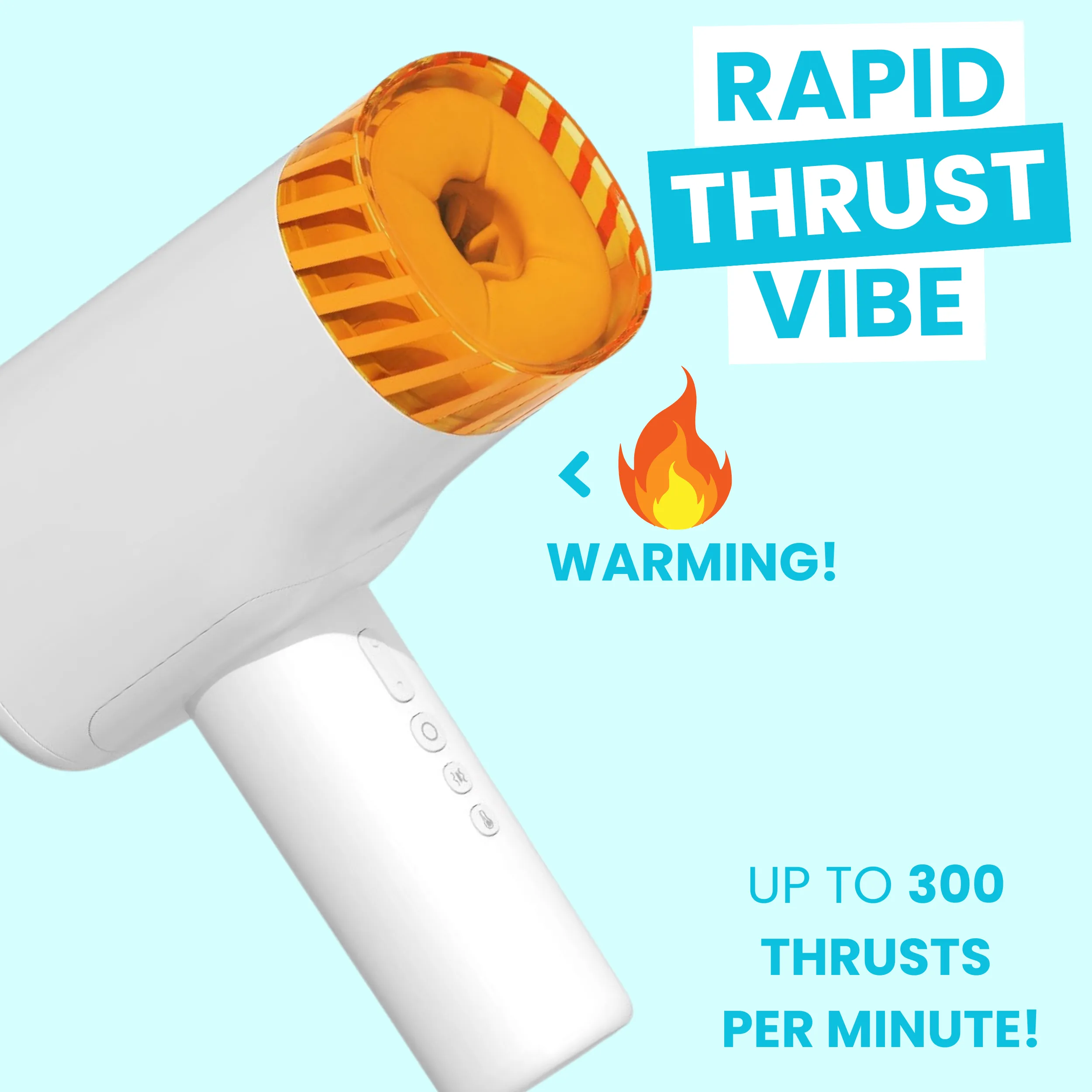 Super Series Automatic Thrusting Masturbator - Warming and Vibrating!