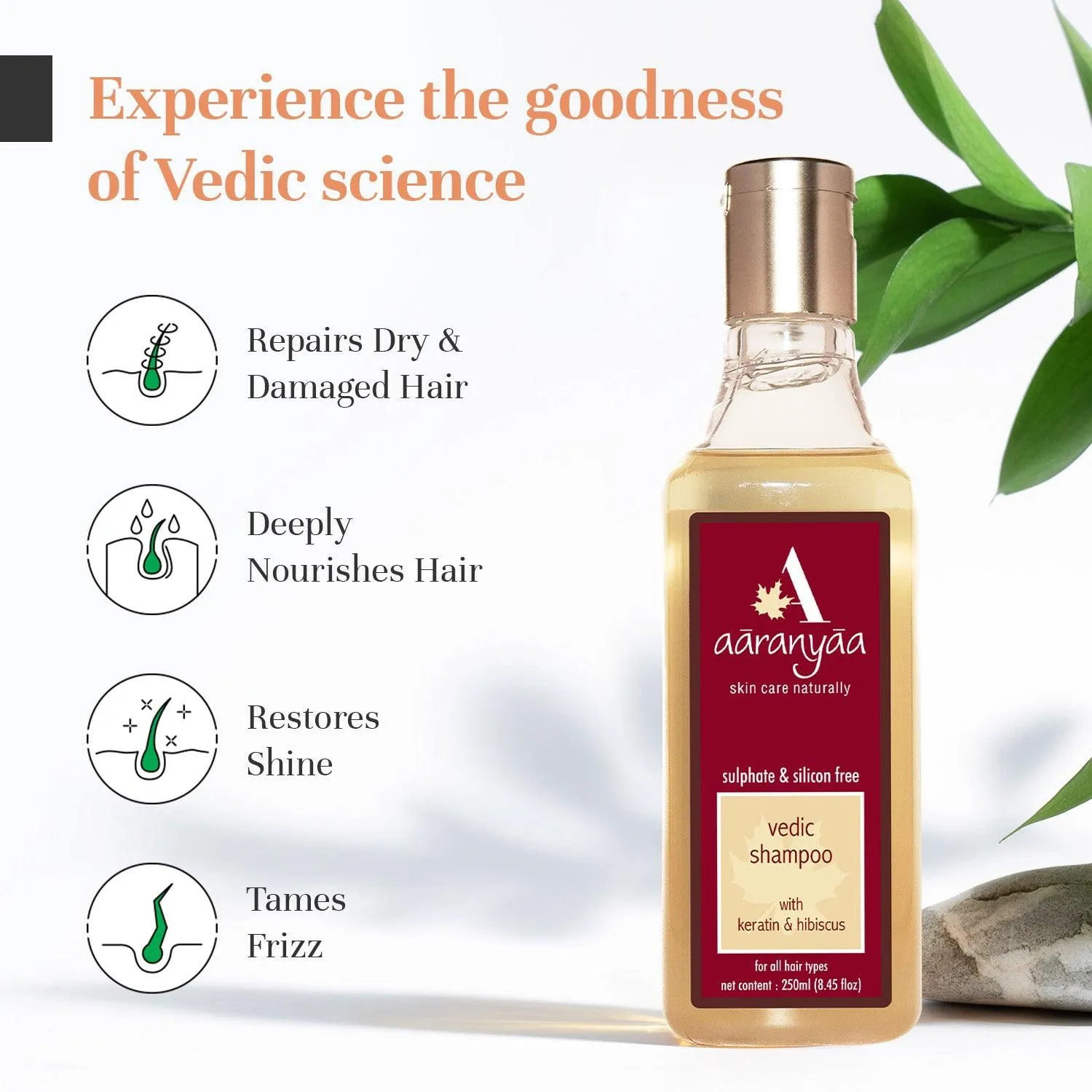 Vedic Shampoo With Keratin & Hibiscus