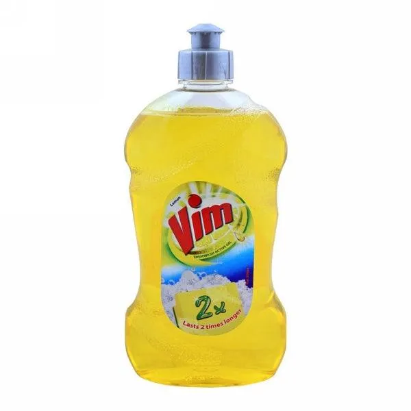 VIM LEMON DISHWASH GEL 500ML FREE SPONGE