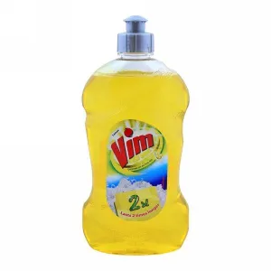 VIM LEMON DISHWASH GEL 500ML FREE SPONGE