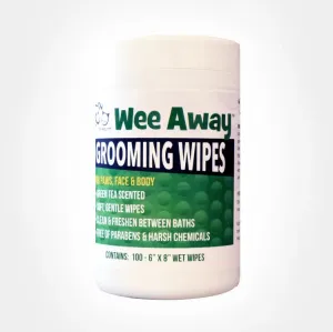 Wee Away Grooming Wipes Dor Dogs & Cats, Green Tea