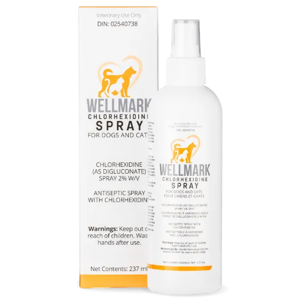 Wellmark Chlorhexidine Spray for Dogs & Cats