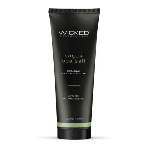 Wicked Sage   Sea Salt Sensual Massage Cream 4 oz.